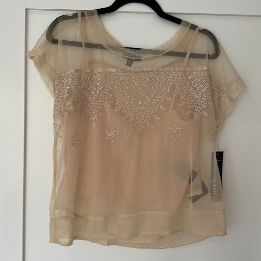 Rafaela French vanilla sheet top and camisole M